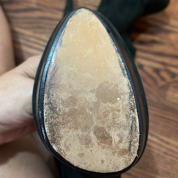 Rachel Zoe Black Suede Platform Booties - Picture 4 of 5